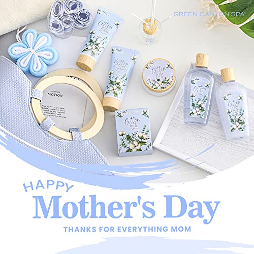 Spa Gift Baskets for Women, Gifts Bag for Women, 11pcs Spa Gift Sets with Shower Gel, Body Lotion, Reed Diffuser, Relaxing Gift for Women, Mothers Day Gifts for Mom