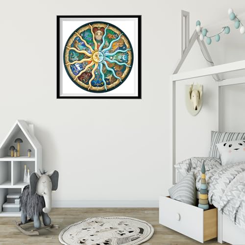 Zodiac Horoscope Puzzles for Adults 1000 Pieces Challenging Puzzle Perfect for Game Nights 1000 Piece Jigsaw Puzzles for Kids, Family, Friends and Lovers, Finished Size 26.7" x 26.7"