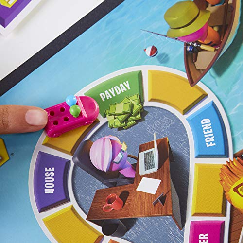 Hasbro Gaming The Game of Life Game, Family Board Game for 2-4 Players, Indoor Game for Kids Ages 8 and Up, Pegs Come in 6 Colors