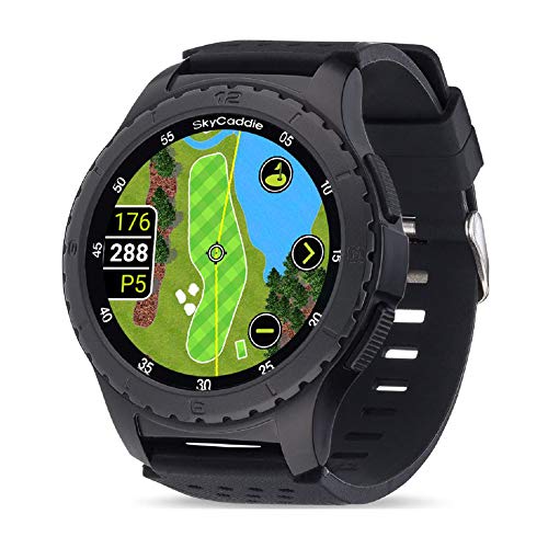 SkyCaddie LX5 Golf GPS Watch - Touchscreen Golf Range Finder & Shot Tracker Smartwatch w/ 35K Courses, IntelliGreen, Holevue, & Digital Scorecard - Bundle with PlayBetter Portable Charger