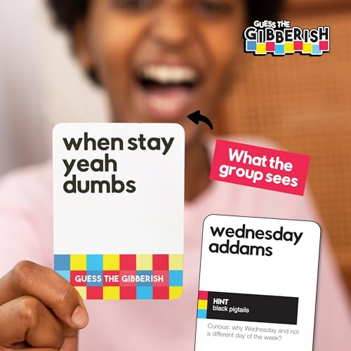 WHAT DO YOU MEME? Incohearent Family Edition - The Family Game Where You Compete to Guess The Gibberish - Family Card Games for Kids and Adults, Easter Family Games