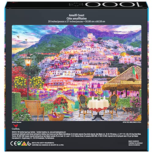 2-Pack of 1000-Piece Jigsaw Puzzles, Amalfi Coast & Japan Garden | Puzzles for Adults and Kids Ages 8+, Amazon Exclusive