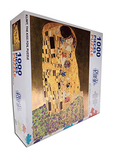 Klimt, The KISS, Foil Jigsaw Puzzle 1000 Pieces