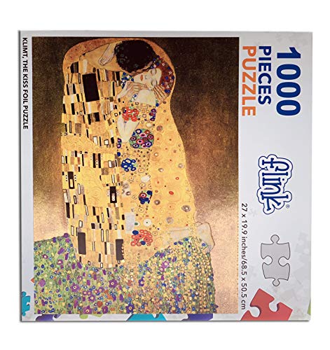 Klimt, The KISS, Foil Jigsaw Puzzle 1000 Pieces