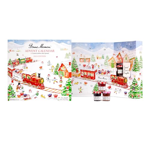 Bonne Maman 2024 Limited Edition Advent Calendar, 24 Mini Spreads