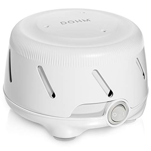 Yogasleep Dohm UNO White Noise Sound Machine + Travel Case, Real Fan Inside for Non-Looping, Sound Machine for Travel, Office Privacy, Sleep Therapy for Adults & Baby, White, 2 Piece Set