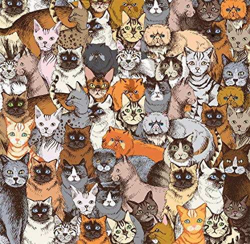 TDC Games World’s Most Difficult Jigsaw Puzzle – Cats – 500 Pieces Double Sided – 15 in