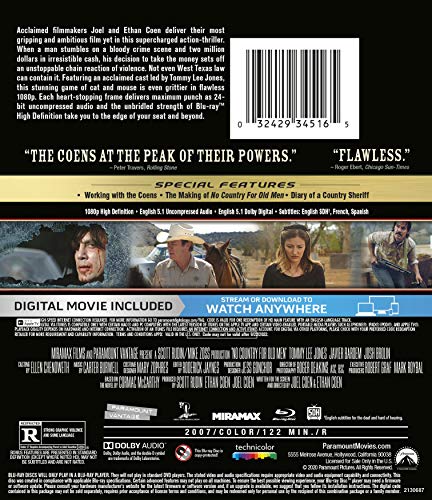 No Country For Old Men (Blu-ray + Digital)