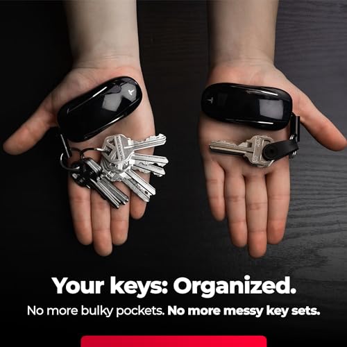 KEY SMART KeySmart Mini Key Organizer Keychain Holder - Compact Key Holder for Keychain Key Case, Key Holder, Attach Key Fob