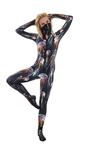 Slip Ins DiveSkins Zippered Full Body Diving Skin with Rash Guard, UV Protection for Surfing, Swimming, Diving, Snorkeling, Water Sports