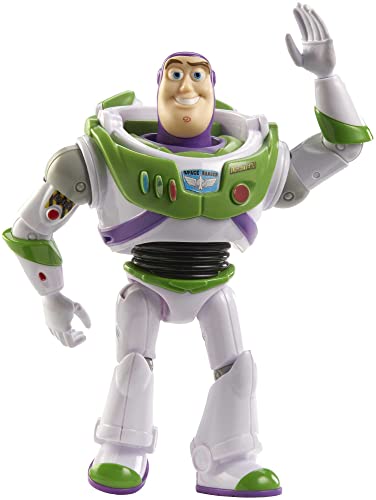 Mattel Disney and Pixar Toy Story Buzz Lightyear Action Figure, Posable Character in Signature Look, Collectible Toy, 7 inch