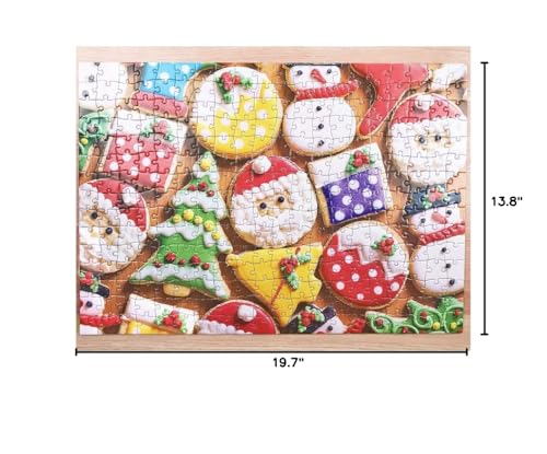 Christmas Puzzles 300 Pieces for Adults Large Pieces Cookies Jigsaw Puzzle for Kids 300 Sweets Christmas Puzzles for Family (Christmas Cookies)