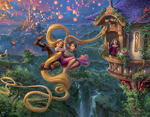 Ceaco - 4 in 1 Multipack - Thomas Kinkade - Disney Dreams Collection - Tangled, Sleeping Beauty, Peter Pan, & Mickey and Minnie - (4) 500 Piece Jigsaw Puzzles, 18 x 14