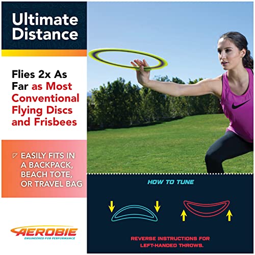 Aerobie Pro Ring Outdoor Flying Disc, 14 inches, Yellow