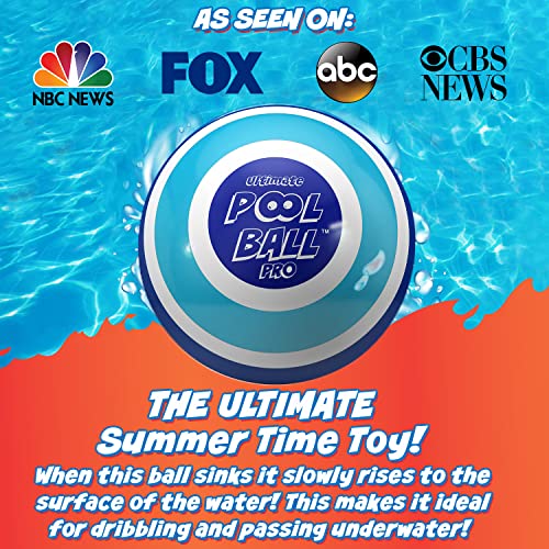 The Ultimate Pool Ball - You Fill This Ball with Water to Play Underwater Games - Dribble Off The Pool Bottom & Pass Under Water for Endless Summer Fun with Friends & Family - Ultra-Durable & Bright