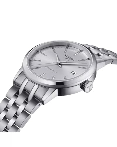 Tissot mens Classic Dream Stainless Steel Dress Watch Grey T1294071103100