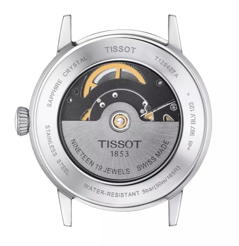 Tissot mens Classic Dream Stainless Steel Dress Watch Grey T1294071103100