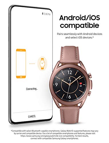 Samsung Galaxy Watch 3 (41mm, GPS, Bluetooth) Smart Watch Mystic Bronze (US Version, Renewed)