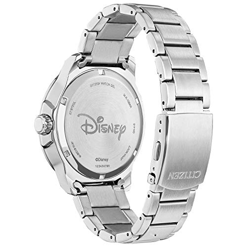 Citizen Men's Eco-Drive Disney Mickey Mouse Scuba Watch, Stainless Steel, Blue Dial, Luminous, 46mm (Model: AW1529-81W)