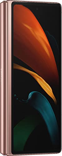 Samsung Electronics Galaxy Z Fold 2 5G | Factory Unlocked Android Cell Phone | 256GB Storage | US Version Smartphone Tablet | 2-in-1 Refined Design, Flex Mode | Mystic Bronze (Renewed)