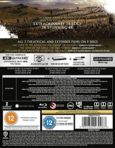 The Lord of the Rings: The Motion Picture Trilogy: Theatrical and Extended Collection [4K UHD]