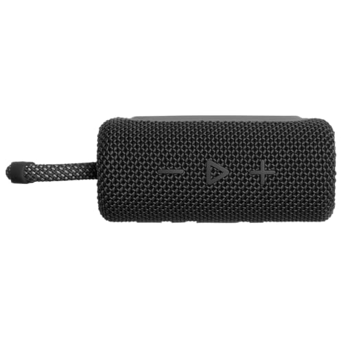 JBL Go 3: Portable Speaker with Bluetooth, Built-in Battery, Waterproof and Dustproof Feature - Black