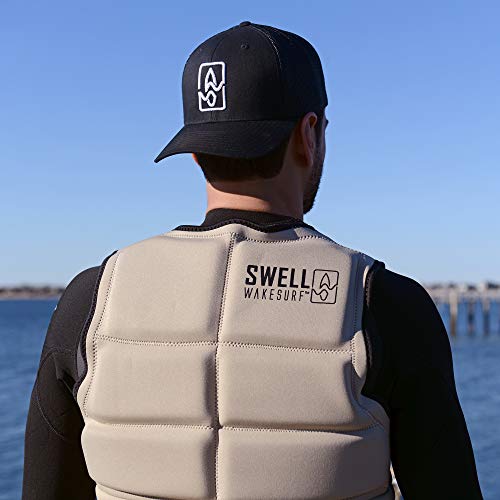 Mens Neoprene Wakesurf Comp Vest - Designed Exclusively for Wake Surfing, but Great for All Other Watersports Activities!