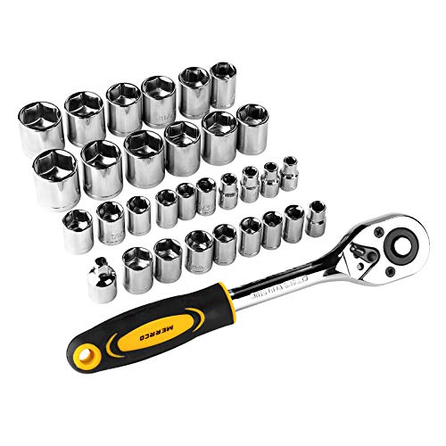 DEKOPRO 198 Piece Home Repair Tool Kit, Wrench Plastic Toolbox with General Household Hand Tool Set