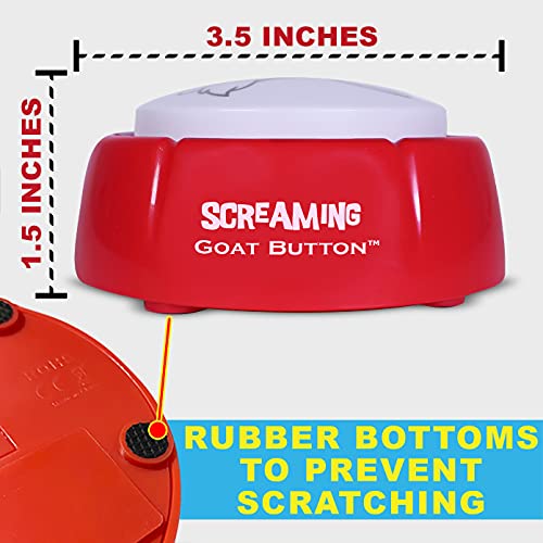 Screaming Goat Button | The Original Goat Scream | Screaming Goat Desk Toy Talking Button with a Funny Goat Scream | Gag Gifts for Men and Women