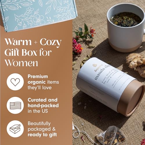 UnboxMe Organic Tea Gift Box - Get Well Gifts for Women | Self Care Package | Thinking of You Gift Basket | Sympathy Gifts