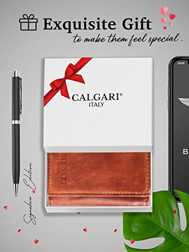 CALGARI® Italian Luxury Leather Wallets For Men | Trifold