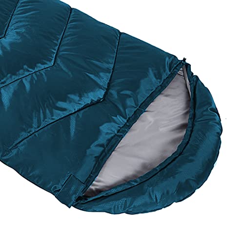 Sleeping Bag 4 Seasons Adults & Kids for Camping Hiking Trips Warm Cool Weather,Lightweight and Waterproof with Compression Bag,Indoors Outdoors Activities