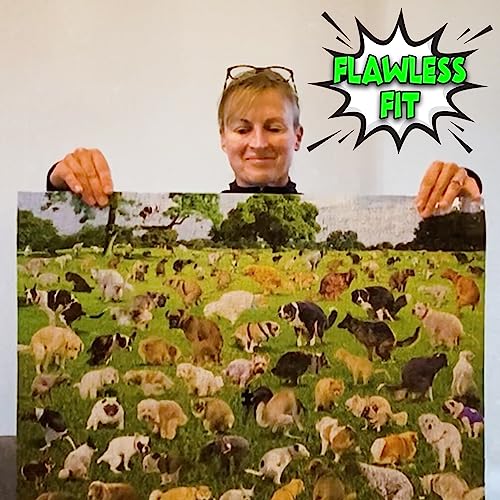 Funwares Original 101 Pooping Puppies Puzzle - Hilarious 1000 Piece Jigsaw Puzzle - Perfect White Elephant Gag Gift - Funny Dog Pooping Puzzle for Adults and Kids