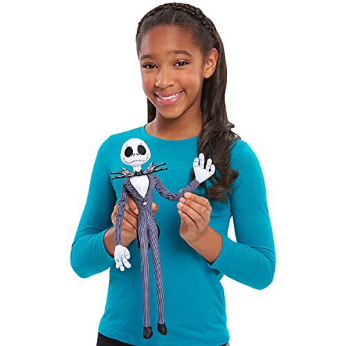 Disney Tim Burton's Nightmare Before Christmas 16-Inch Jack Skellington Large Plushie, Kids Toys for Ages 3 Up by Just Play