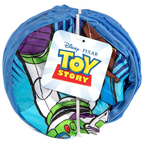 Jay Franco Disney Pixar Toy Story Pop Up Hamper - Mesh Laundry Basket/Bag with Durable Handles - Features Woody, Buzz Lightyear & Forky (Official Disney Product)