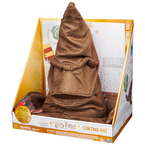 Wizarding World Harry Potter, Talking Sorting Hat with 15 Phrases for Pretend Play, Kids Toys for Ages 5 and Up