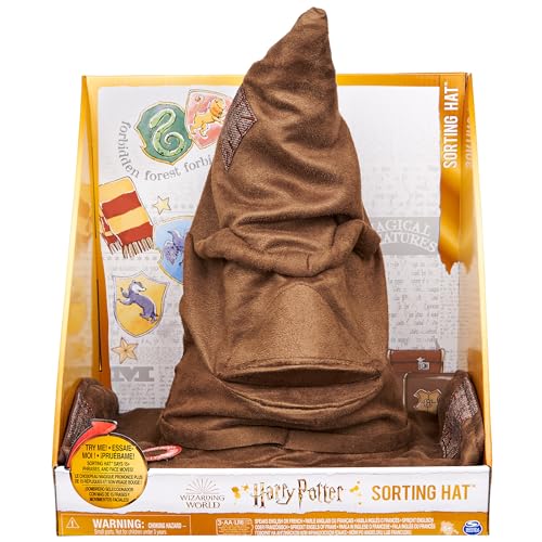 Wizarding World Harry Potter, Talking Sorting Hat with 15 Phrases for Pretend Play, Kids Toys for Ages 5 and Up