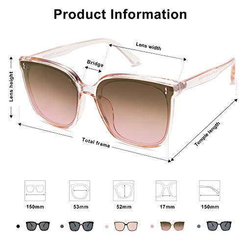 SOJOS Trendy Oversized Sunglasses for Women and Men