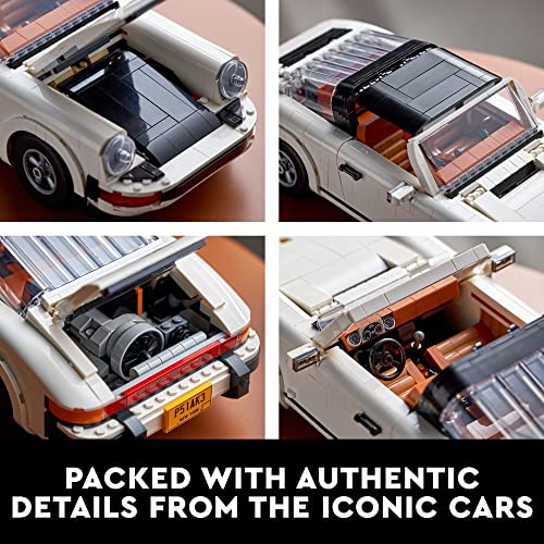 LEGO Icons Porsche 911 10295 Building Set, Collectible Turbo Targa, 2in1 Porsche Race Car Model Kit for Adults and Teens to Build, Gift Idea