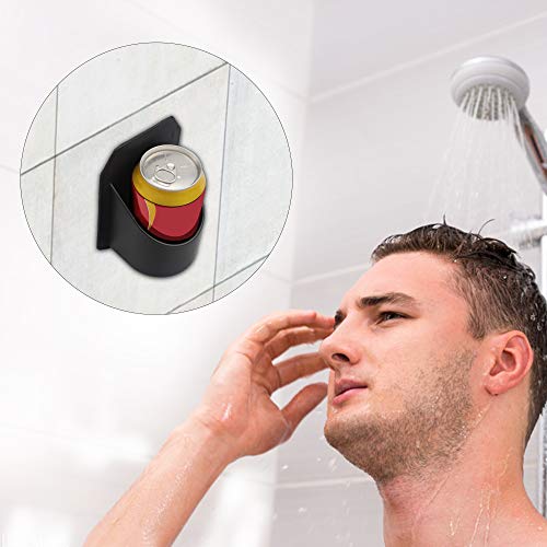 Beer Holder for The Shower, Portable Shower Drink Cup Bottle Holder for Beer Can and Beveage, Multifunctional Wall-Mounted Holder for Toiletries Storage