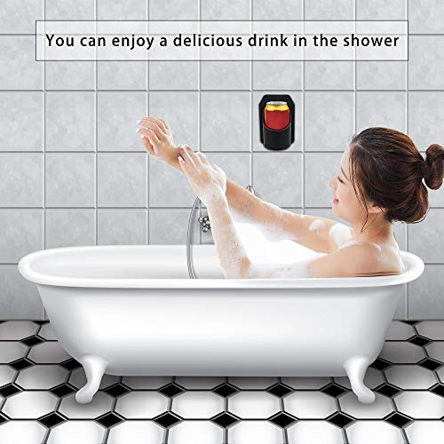 Beer Holder for The Shower, Portable Shower Drink Cup Bottle Holder for Beer Can and Beveage, Multifunctional Wall-Mounted Holder for Toiletries Storage