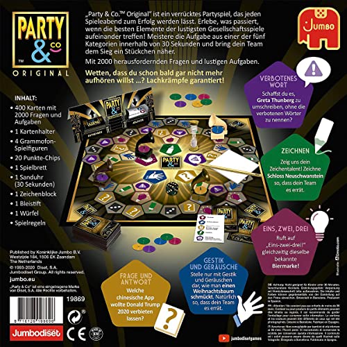 Jumbo - Party & Co. Original 30th Anniversary Party - Board Game, from 3 to 20 Players, from 14 Years, Game in German