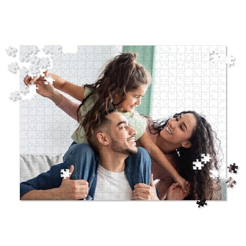 Photo Puzzle, Pet Puzzle, Wedding Puzzle, Family Reunion Puzzle - 500 Piece, Custom Jigsaw Puzzle for Adults (Horizontal/Landscape) - I See Me!