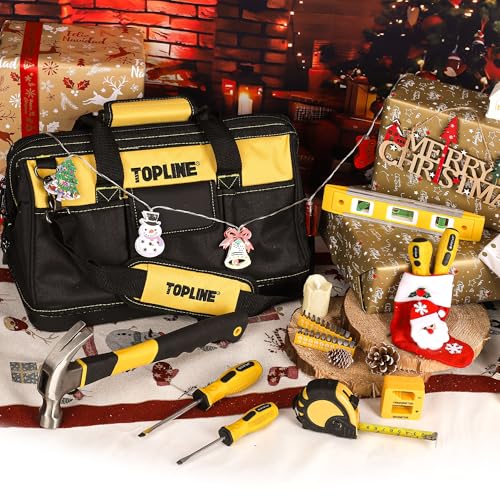 TOPLINE 467-Piece Household Home Tool Sets for Mechanics, 16-Inch Tool Bag with Heavy Duty Home Tool Kit Included, Tool Sets for Men, Tool Kits for Home General Maintenance, Basic Applications