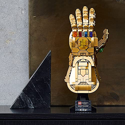 LEGO Marvel Infinity Gauntlet Set 76191 Collectible Thanos Glove with Infinity Stones, Building Set, Avengers Gift Idea for Adults and Teens, Model Kits for Decoration and Display