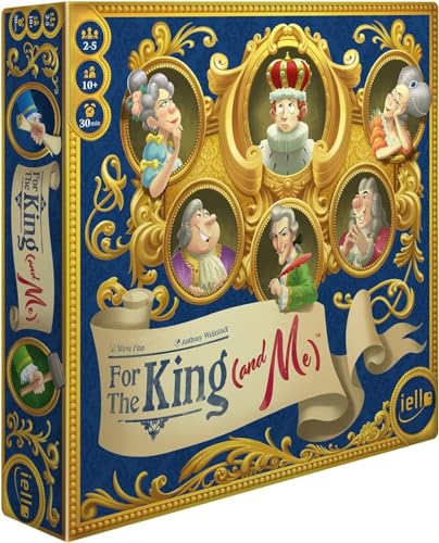 IELLO: for The King (and Me), Strategy Board Game, A Comical Theme That The Whole Family Will Love, Auction and Collection Mechanics, for Ages 10 and Up