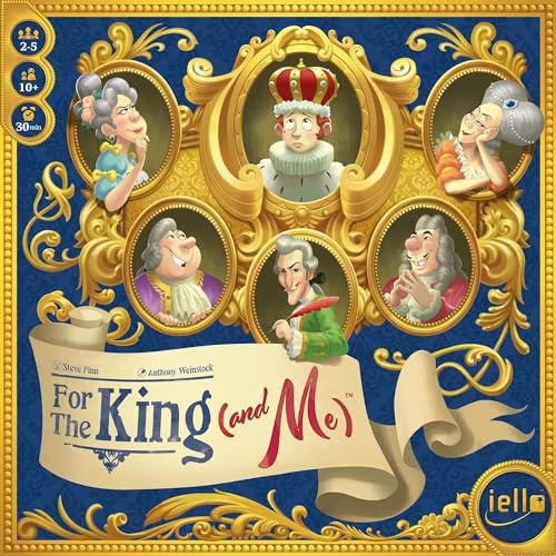 IELLO: for The King (and Me), Strategy Board Game, A Comical Theme That The Whole Family Will Love, Auction and Collection Mechanics, for Ages 10 and Up