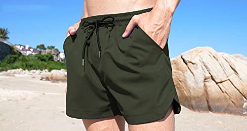 COOFANDY Men's Swim Trunks Quick Dry Summer Beach Shorts Swimwear Bathing Suit