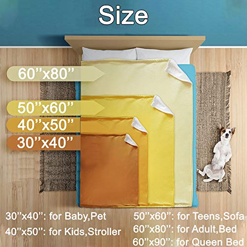 Personalized Pet Portrait Throw Blanket, Custom Cartoon Blankets with Dog Photos Customized Soft Flannel Blanket for Cat, Upload Your Image