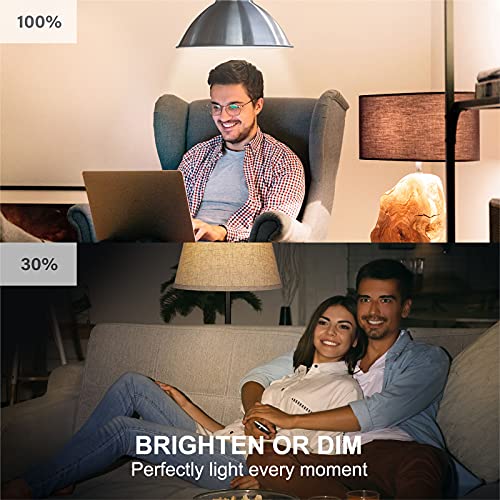 Sengled Alexa, WiFi, Smart Light Bulbs that Work with Alexa & Google Assistant,A19 Soft White(2700K)No Hub Required,800LM 60W Equivalent HighCRI)90,4Count(Pack of 1)